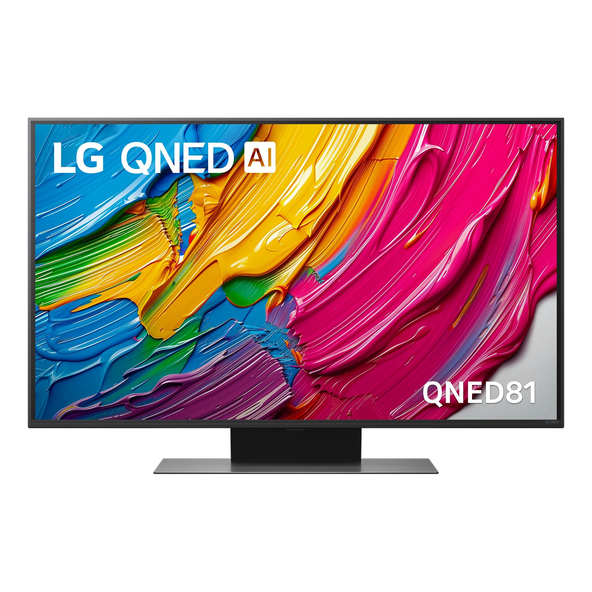 LG 43 Inch QNED AI QNED81 4K Smart TV 43QNED81ASA, Front View