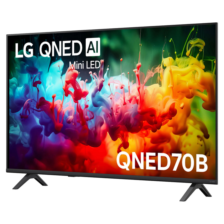 LG 50 Inch QNED70 Mini LED 4K AI Smart TV 50QNED70BSA, Left Side View