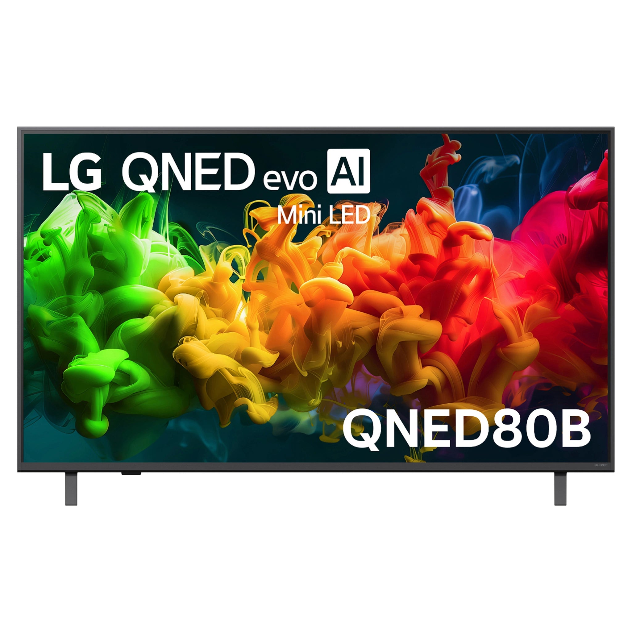 LG 50 Inch evo AI Mini LED 4K Smart TV 2026 50QNED80BSA, Front View