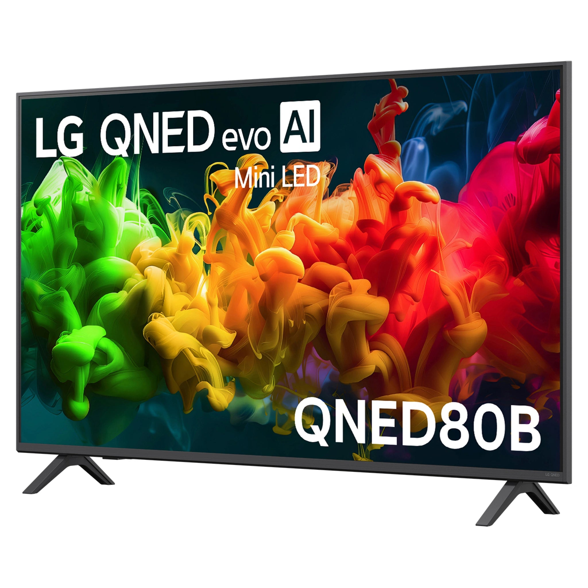 LG 50 Inch evo AI Mini LED 4K Smart TV 2026 50QNED80BSA, Left Side View