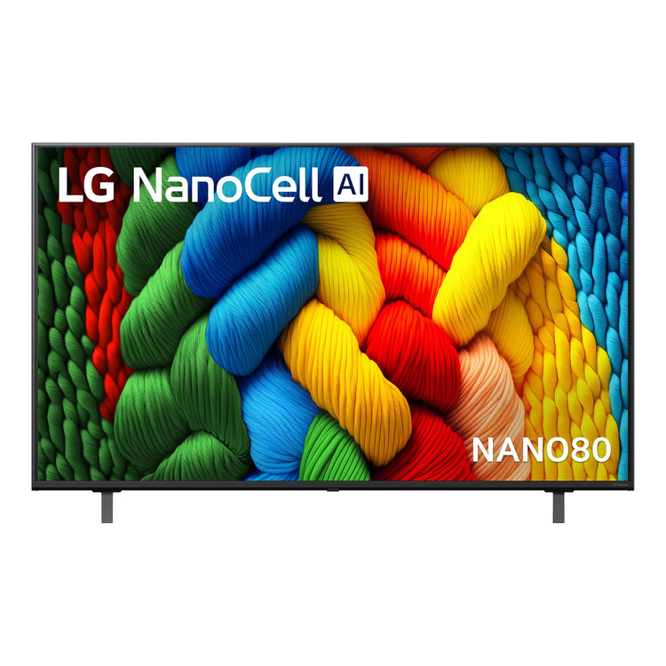 LG 55 Inch Nano Cell AI NANO80 4k Smart TV 2025 55NANO80ASA, Front View 2