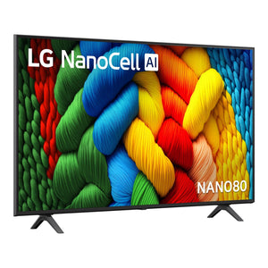 LG 55 Inch Nano Cell AI NANO80 4k Smart TV 2025 55NANO80ASA, Left Side View