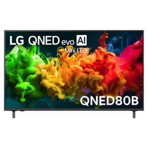 LG 55 Inch evo AI Mini LED 4K Smart TV 2026 55QNED80BSA, Front View