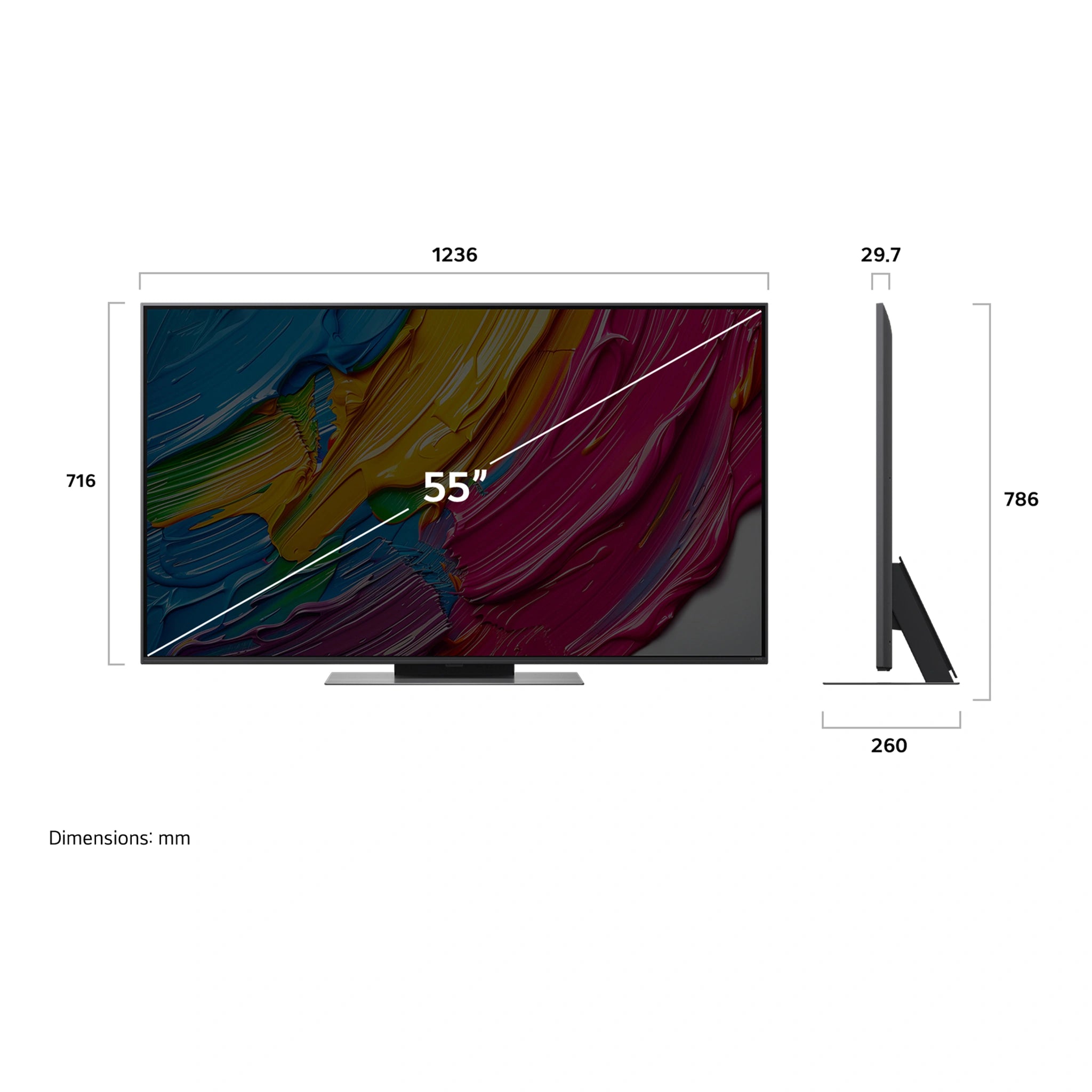 LG 55QNED81ASA 55 inch QNED AI QNED81 4K Smart TV