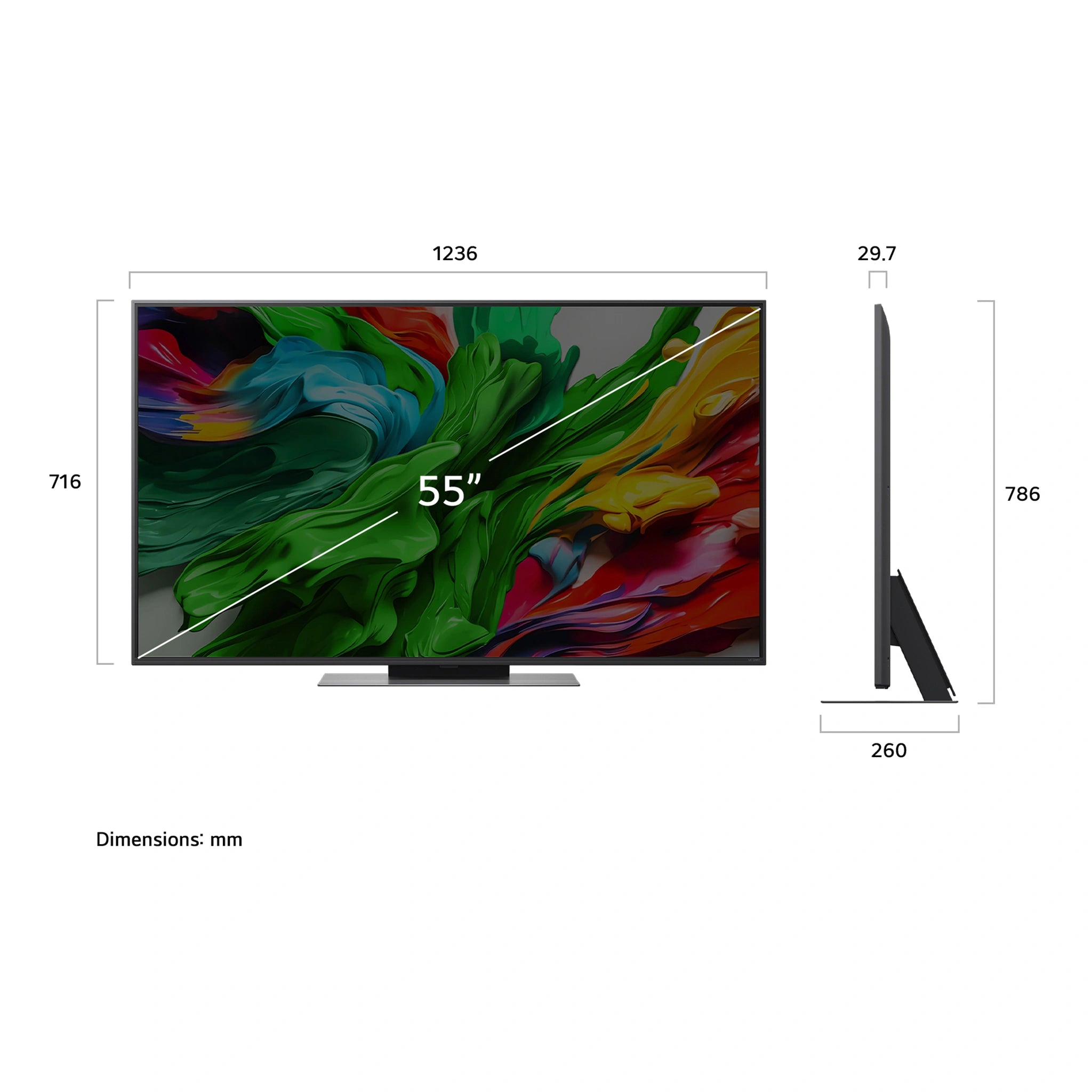 LG 55QNED86ASA 55 Inch QNED Evo AI 4K Smart TV