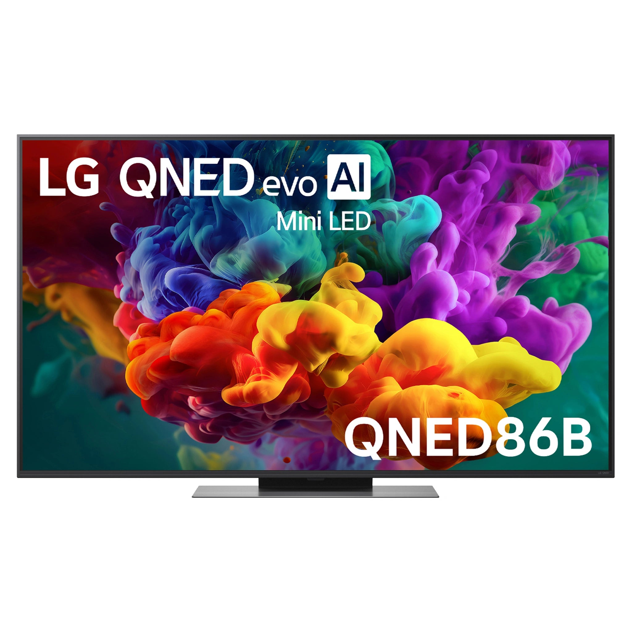 LG 55 Inch evo AI Mini LED 4K Smart TV 2026 55QNED86BSA, Front View
