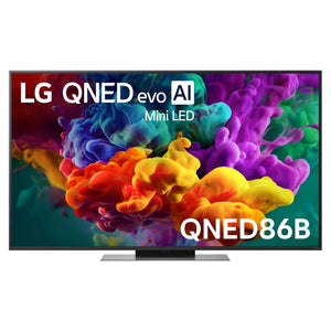 LG 55 Inch evo AI Mini LED 4K Smart TV 2026 55QNED86BSA, Front View