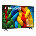 LG 65 Inch Nano Cell AI NANO80 4k Smart TV 2025 65NANO80ASA, Left Side View