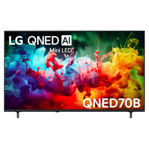 LG 65 Inch QNED70 Mini LED 4K AI Smart TV 65QNED70BSA, Front View