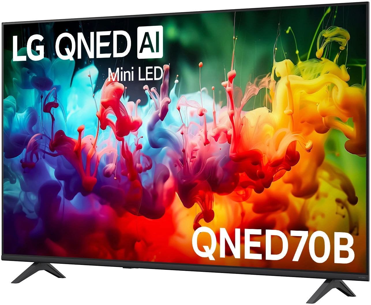 LG 65 Inch QNED70 Mini LED 4K AI Smart TV 65QNED70BSA, Left Side View