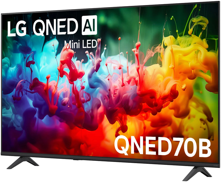 LG 65 Inch QNED70 Mini LED 4K AI Smart TV 65QNED70BSA, Left Side View