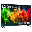 LG 65 Inch evo AI Mini LED 4K Smart TV 2026 65QNED80BSA. Right Side View