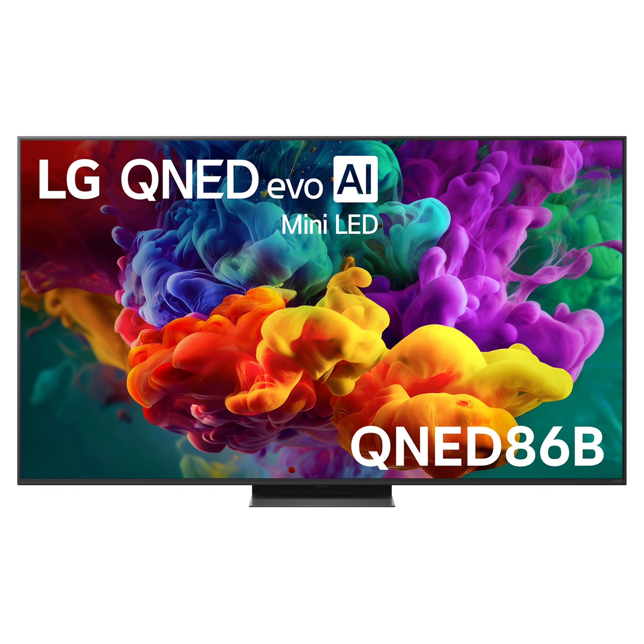 LG 65 Inch evo AI Mini LED 4K Smart TV 2026 65QNED86BSA, Front View