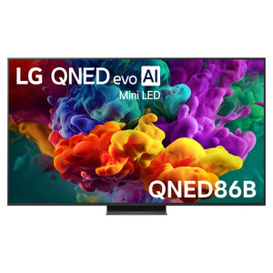 LG 65 Inch evo AI Mini LED 4K Smart TV 2026 65QNED86BSA, Front View