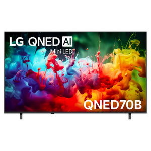 LG 75 Inch QNED70 Mini LED 4K AI Smart TV 75QNED70BSA, Front View