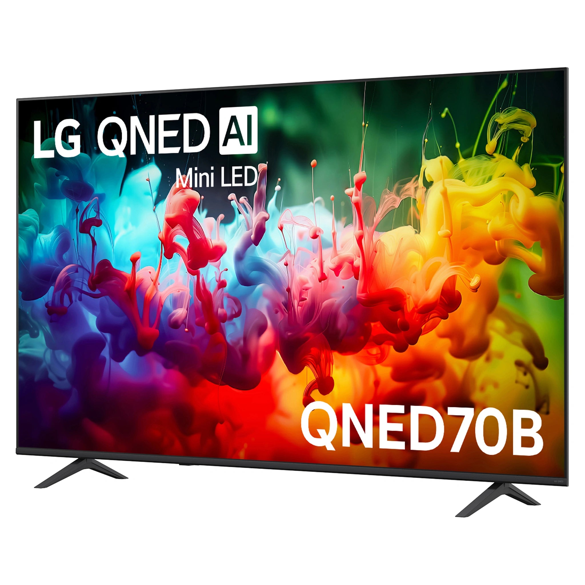 LG 75 Inch QNED70 Mini LED 4K AI Smart TV 75QNED70BSA, Left Side View