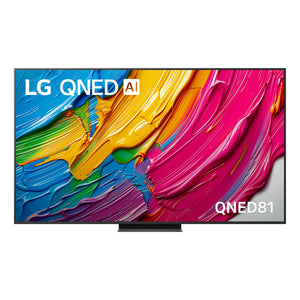LG 75 Inch AI QNED81 4K Smart TV 75QNED81ASA, Front View
