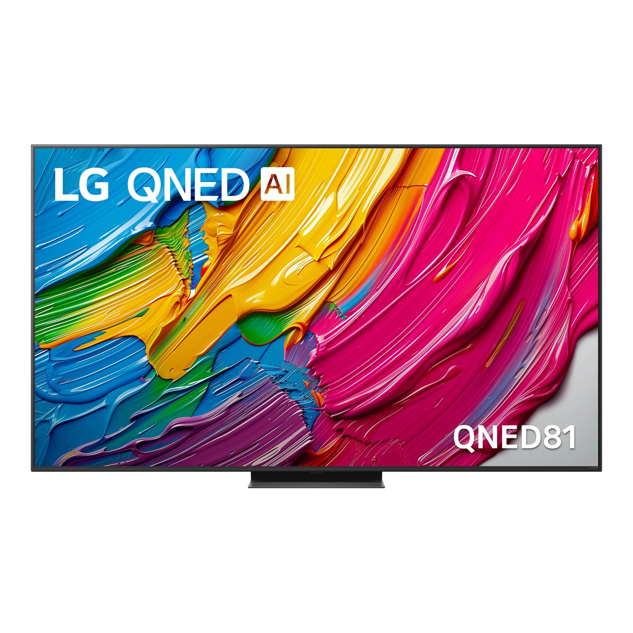 LG 75 Inch AI QNED81 4K Smart TV 75QNED81ASA, Front View