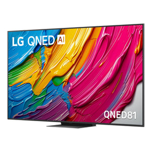 LG 75 Inch AI QNED81 4K Smart TV 75QNED81ASA, Left View