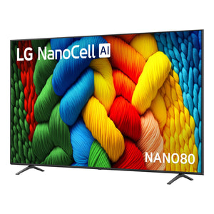 LG 86 Inch Nano Cell AI NANO80 4k Smart TV 2025 86NANO80ASA, Left View