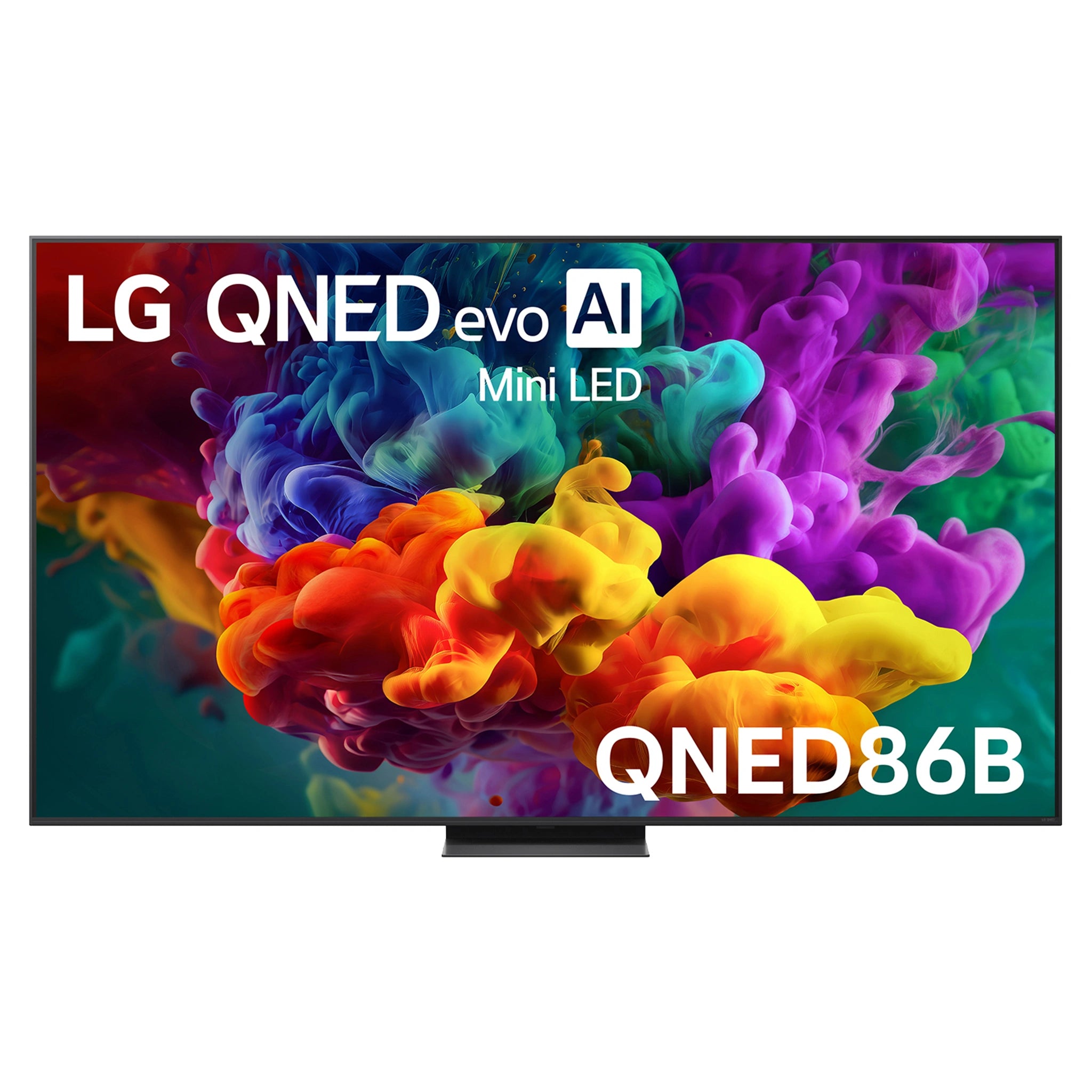 LG 86 Inch evo AI Mini LED 4K Smart TV 2026 86QNED86BSA, Front View