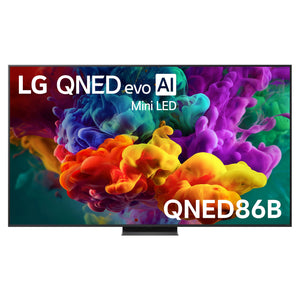 LG 86 Inch evo AI Mini LED 4K Smart TV 2026 86QNED86BSA, Front View