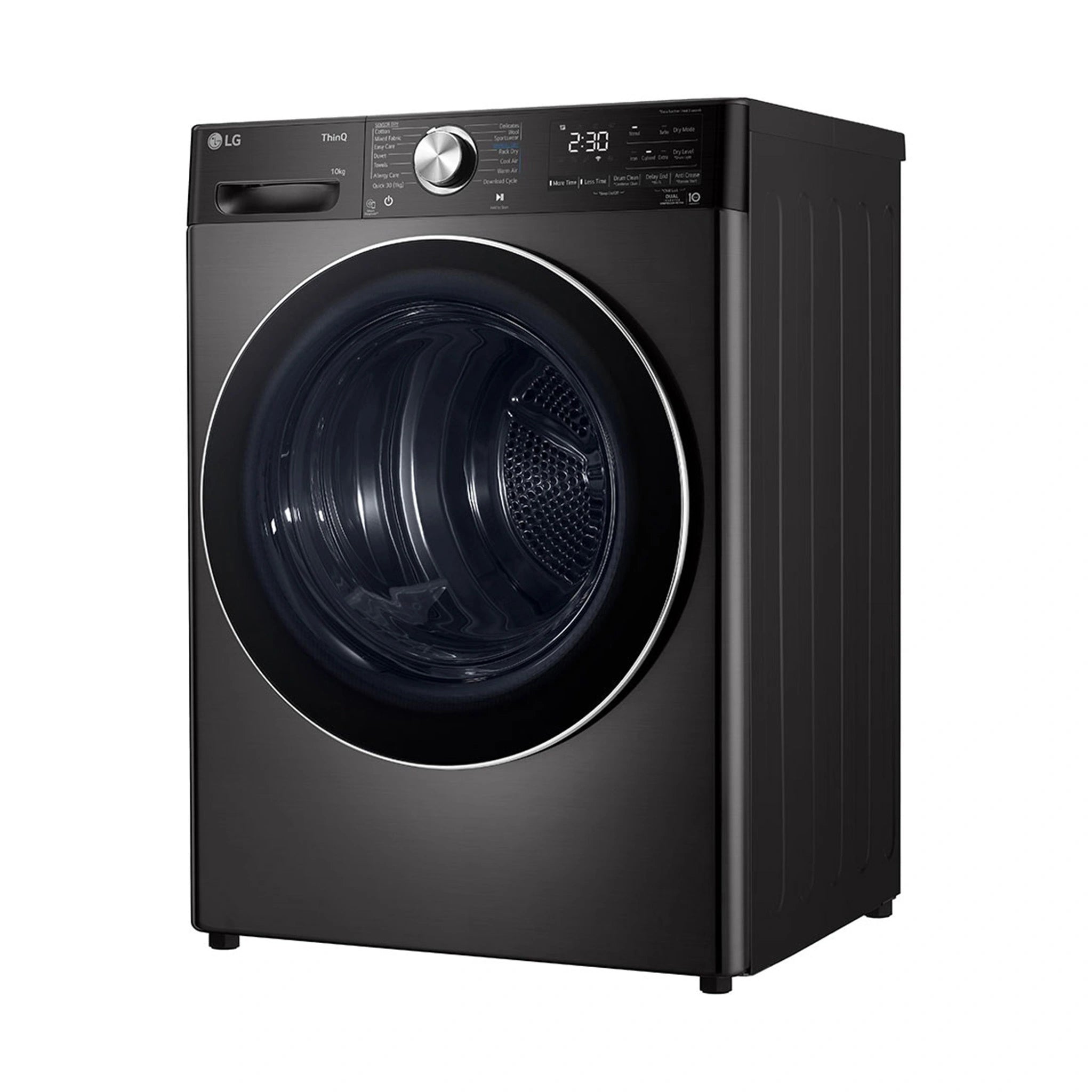 LG 10kg Series 10 Heat Pump Dryer with Inverter Control DVH1010B, Right Side View
