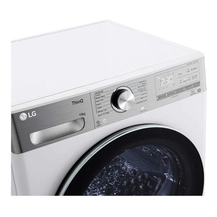 LG 10kg Series 10 Heat Pump Dryer - 9 Star DVH1010W, Control Panel View
