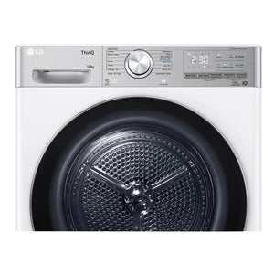 LG 10kg Series 10 Heat Pump Dryer - 9 Star DVH1010W, Control Panel View 2