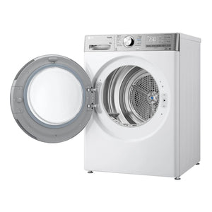 LG 10kg Series 10 Heat Pump Dryer - 9 Star DVH1010W, Right Side View Door Open