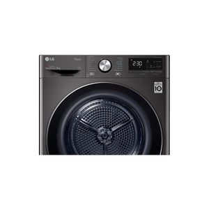 LG 9kg Series 9 Heat Pump Dryer – Black DVH909B, Control Panel View 3