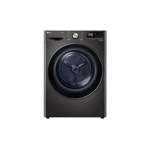 LG 9kg Series 9 Heat Pump Dryer – Black DVH909B, Front View