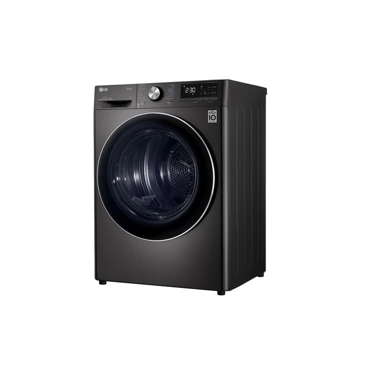LG 9kg Series 9 Heat Pump Dryer – Black DVH909B, Right Side View