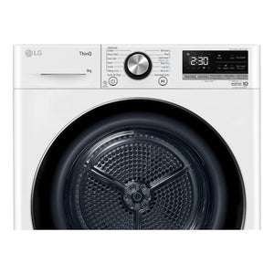 LG 9kg Heat Pump Dryer with Inverter Control DVH909W, Control Panel View