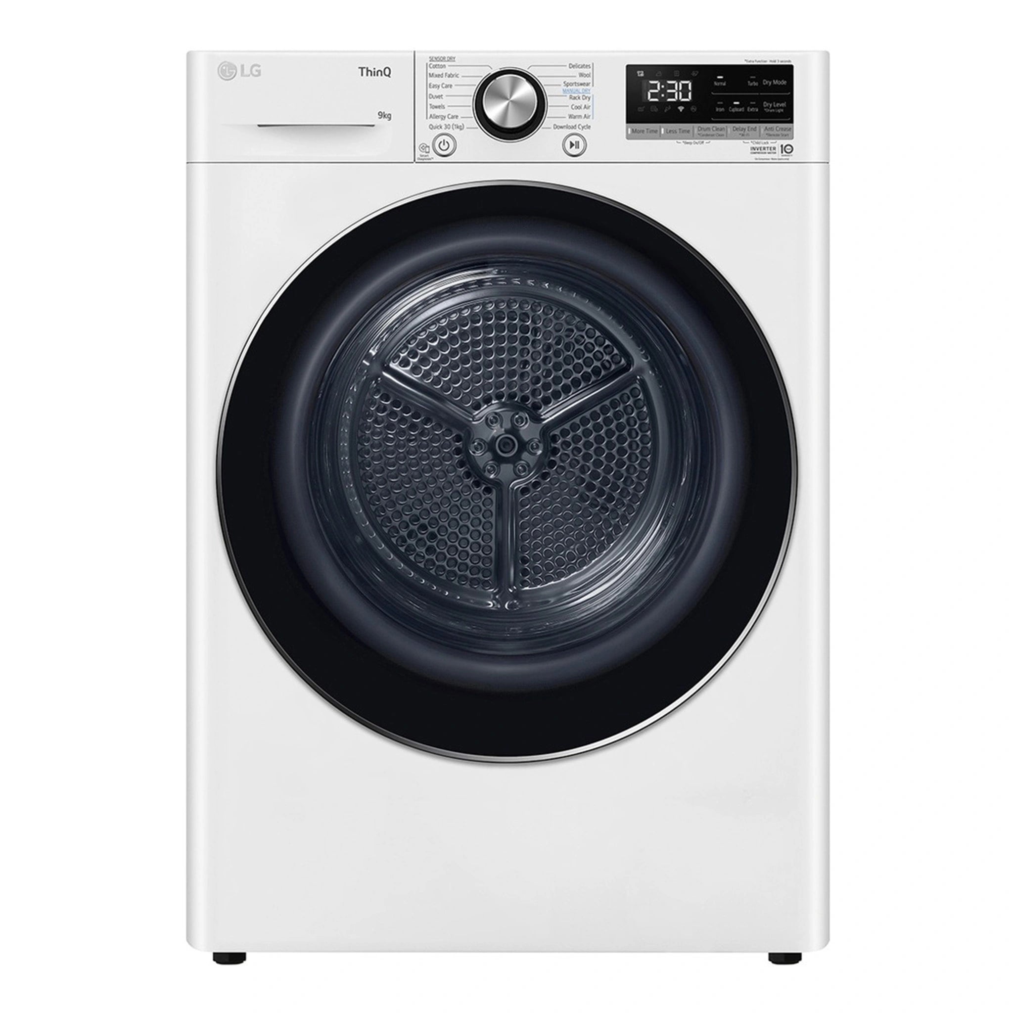 LG DVH909W 9kg Series 9 Heat Pump Dryer - 9 Star