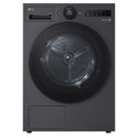 LG 9kg Series 9 Matte Black Heat Pump Dryer 9 Star DXH909MB, Front View