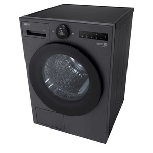 LG 9kg Series 9 Matte Black Heat Pump Dryer 9 Star DXH909MB, Right Side Top View