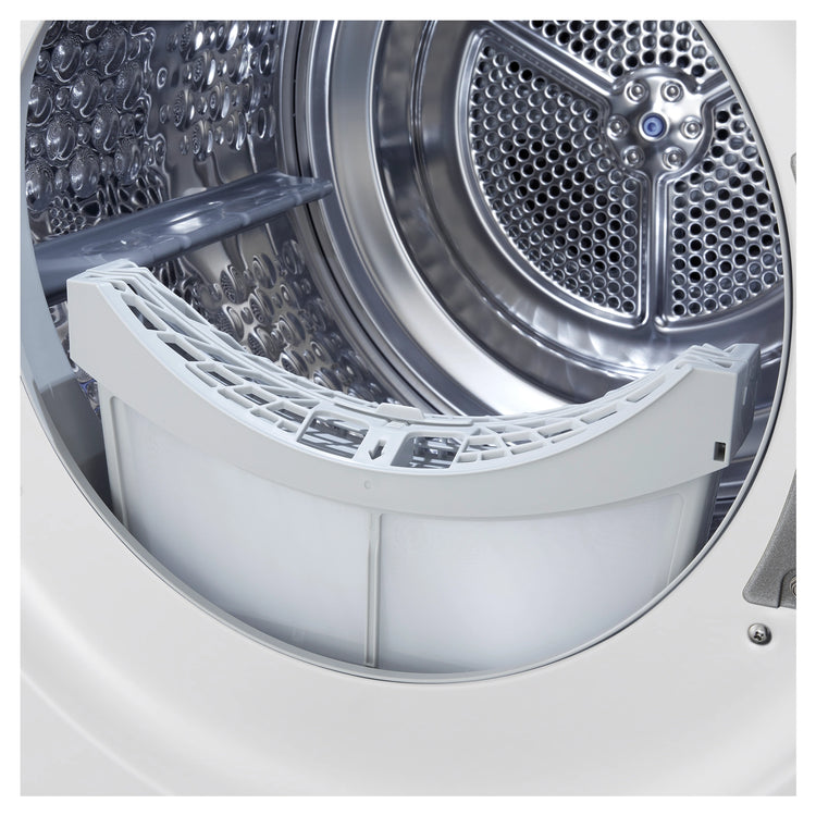 LG 9kg Series 9 White Heat Pump Dryer 9 Star Energy Rating DXH909W, Filter View
