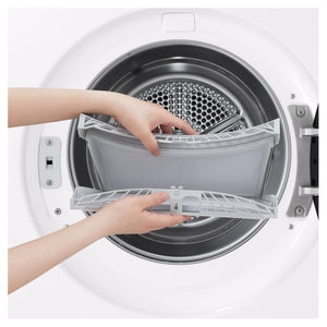 LG 9kg Series 9 White Heat Pump Dryer 9 Star Energy Rating DXH909W, Filter View