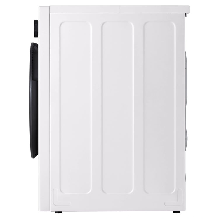 LG 9kg Series 9 White Heat Pump Dryer 9 Star Energy Rating DXH909W, Side View