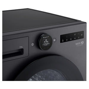 LG 10kg Series 9 Matte Black Heat Pump Dryer 9 Star DXH910MB, Control Panel View