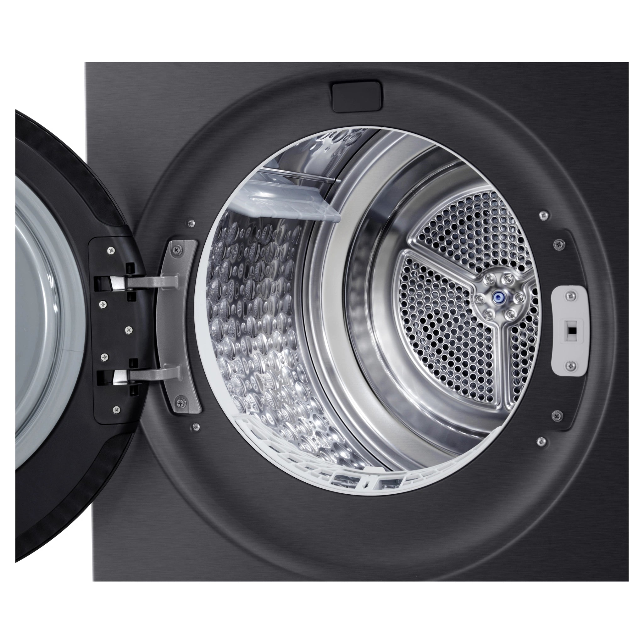 LG 10kg Series 9 Matte Black Heat Pump Dryer 9 Star DXH910MB, Drum Inside View