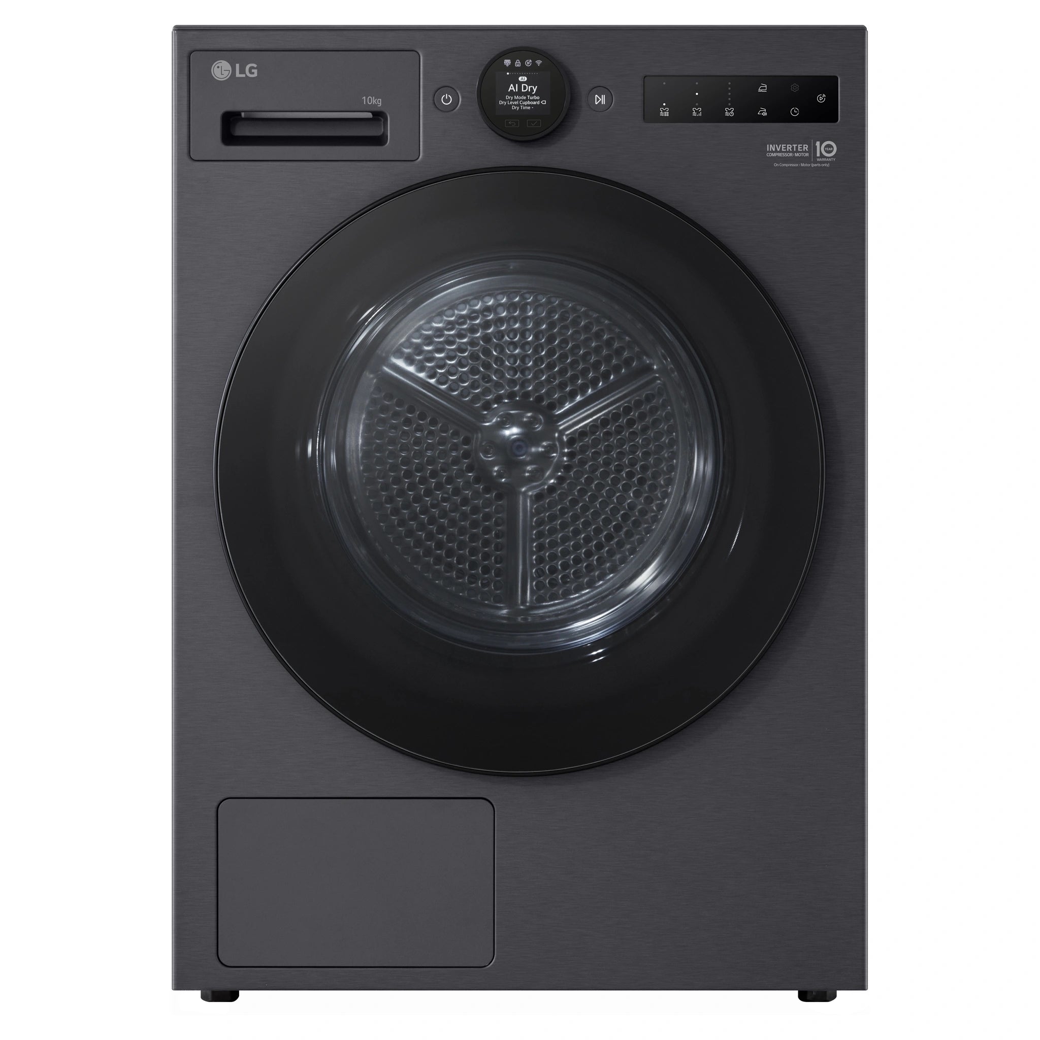 LG DXH910MB 10kg Series 9 Matte Black Heat Pump Dryer 9 Star
