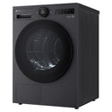 LG 10kg Series 9 Matte Black Heat Pump Dryer 9 Star DXH910MB, Right Side View