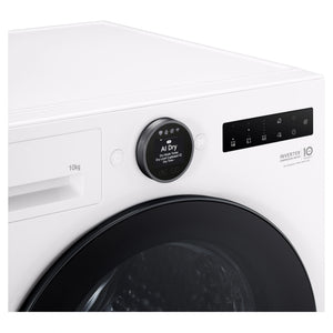 LG 10kg Series 9 White Heat Pump Dryer 9 Star DXH910W, Control Panel View