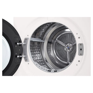 LG 10kg Series 9 White Heat Pump Dryer 9 Star DXH910W, Drum Inside View