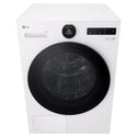 LG 10kg Series 9 White Heat Pump Dryer 9 Star DXH910W, Front Top View