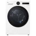LG 10kg Series 9 White Heat Pump Dryer 9 Star DXH910W, Front View