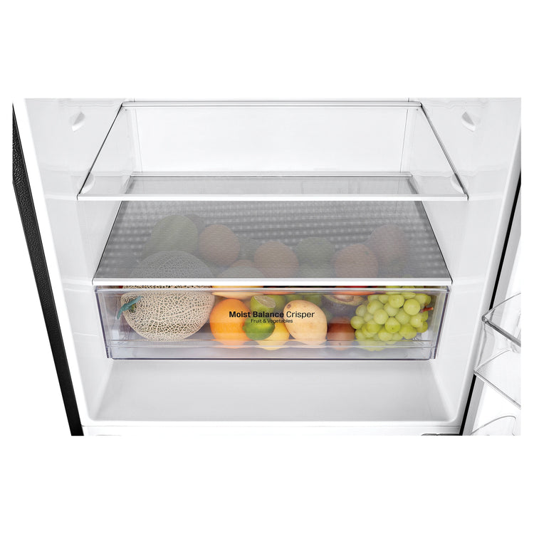 LG Bottom Mount Series Refrigerator GB455BTL, Vegetable Crisper View With Storages