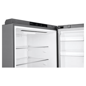 LG 420L Bottom Mount Fridge - Stainless Finish GB455PL, Freezer Door Open View